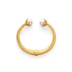 Julie Vos PARADISE HINGE CUFF PEARL BRACELET